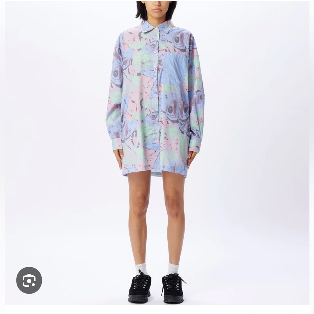 Obey Alyssa shirt dress